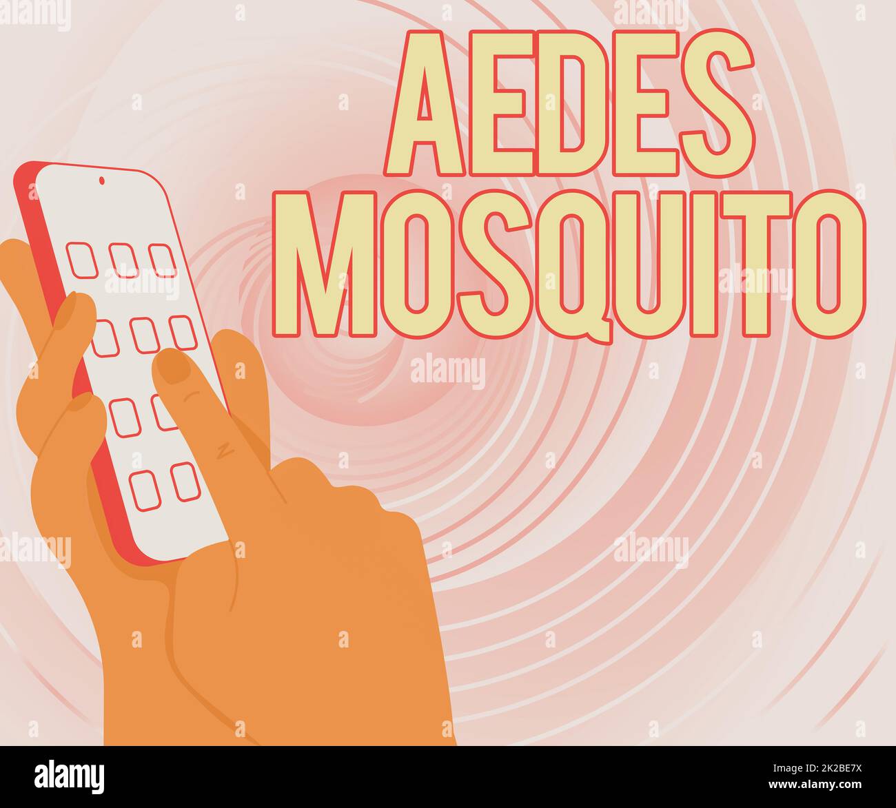 Handschriftenschild Aedes Mosquito, Geschäftskonzept die gelbe Fiebermücke, die Dengue-Fieber verbreiten kann Hände Halten technologisches Gerät drücken Stockfoto