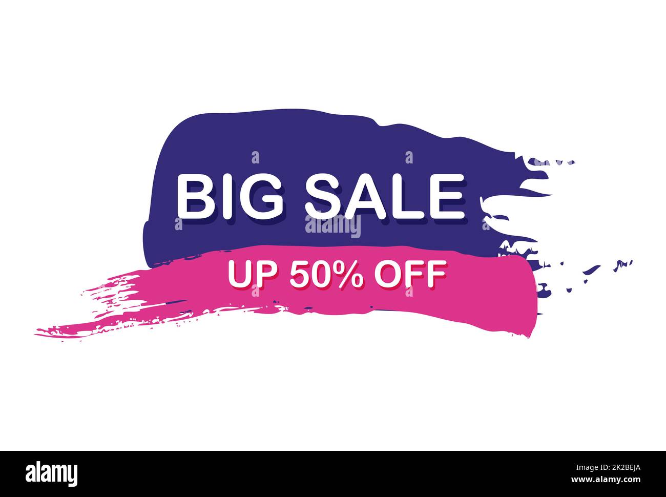 Webbanner, Vorlage, Postkartenwerbung, 50 Prozent Rabatt – Vector Stockfoto