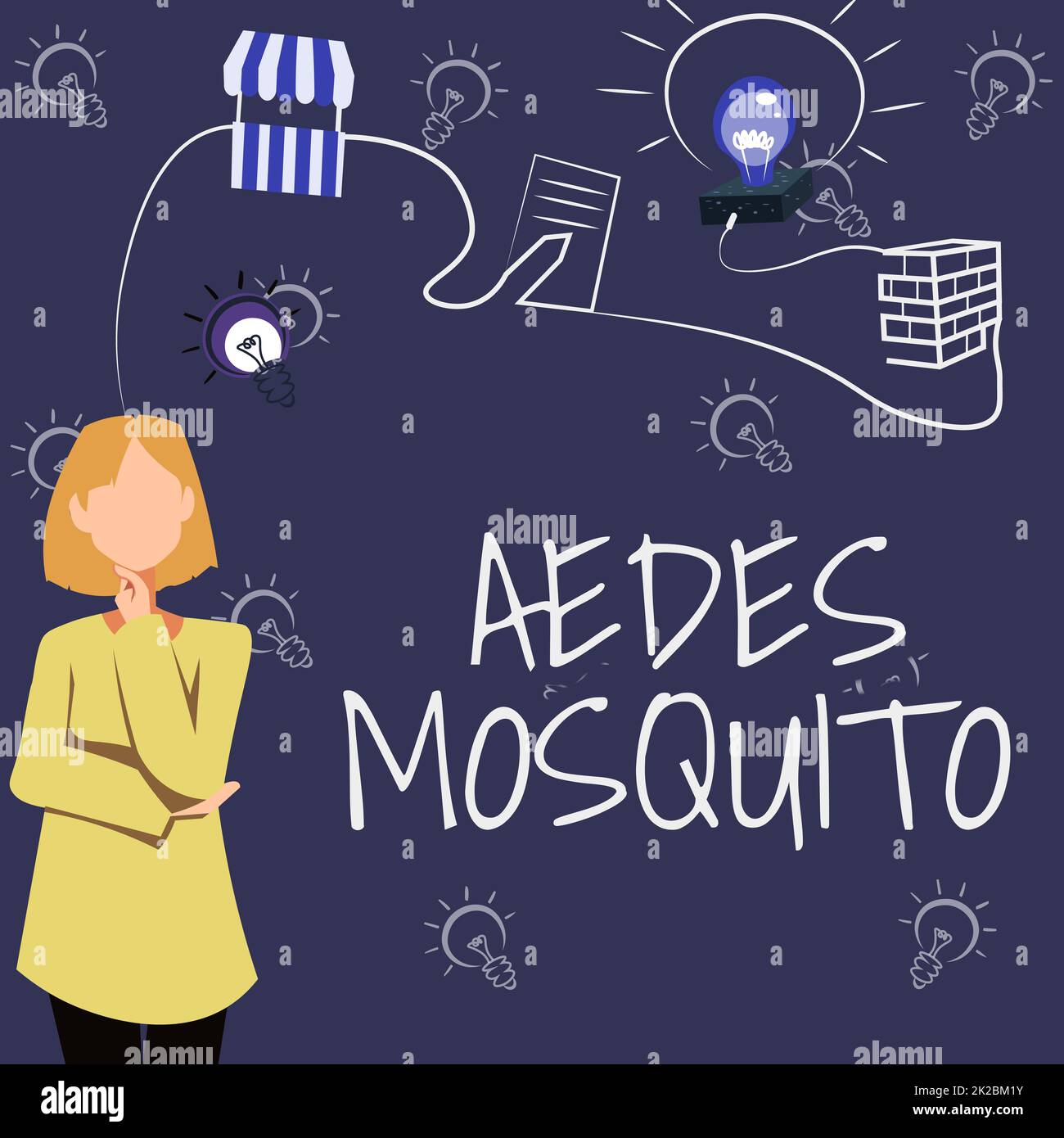 Handgeschriebenes Schild Aedes Moskitos. Geschäftskonzept die Gelbfieber-Mücke, die Dengue-Fieber verbreiten kann Frau innovatives Denken führende Ideen für eine stabile Zukunft. Stockfoto