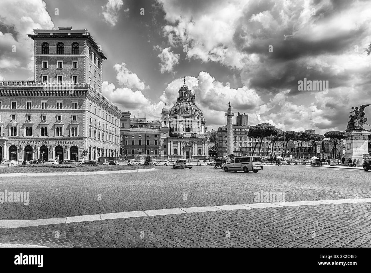 Kirche Santa Maria di Loreto, Piazza Venezia, Rom, Italien Stockfoto