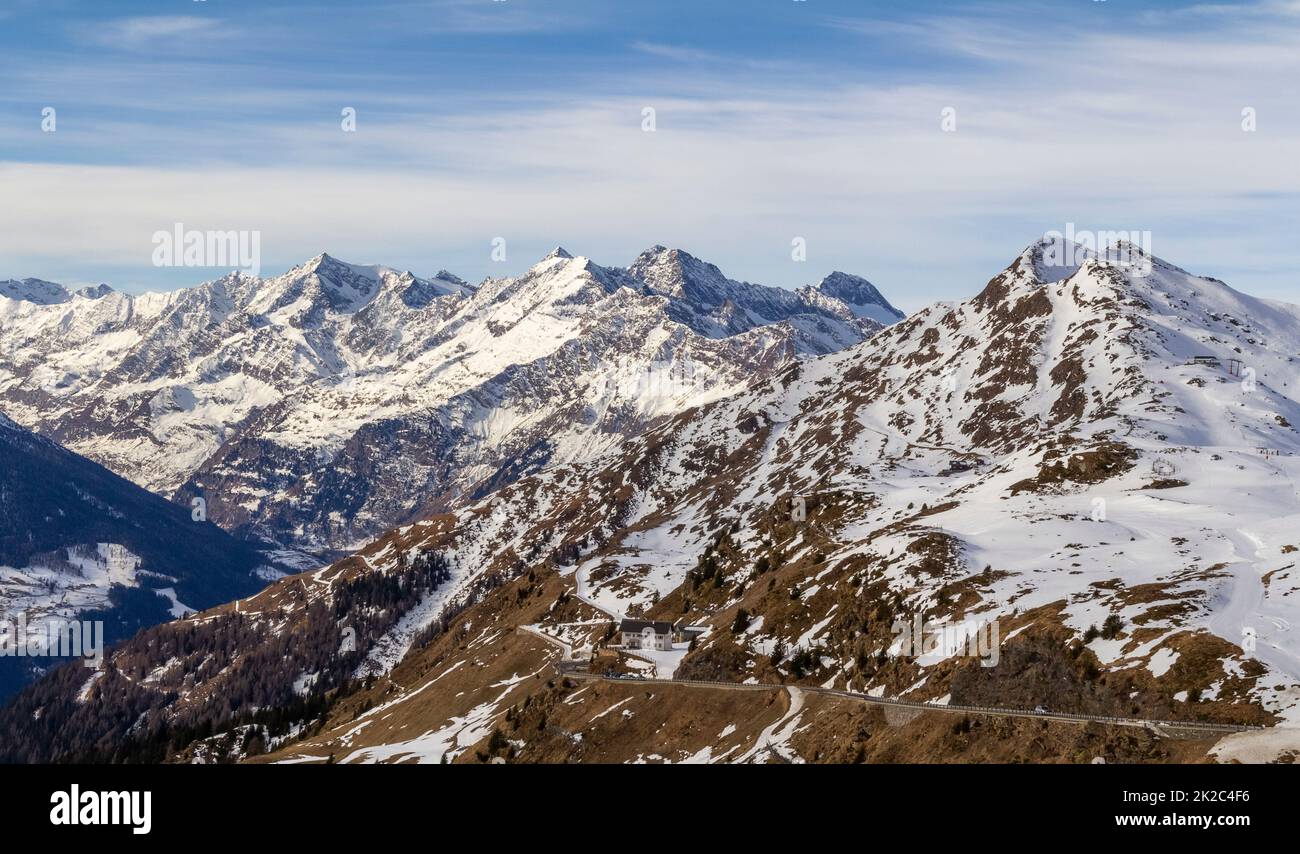 Alpenlandschaft in Südtirol Stockfoto