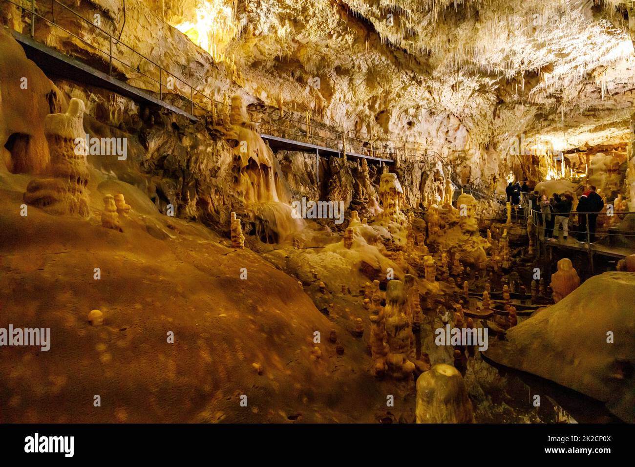 Die Bärenhöhle pestera ursilor bei chiscau in rumänien Stockfoto