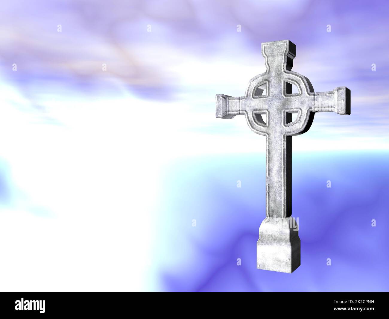 Kreuz Stein Stockfoto