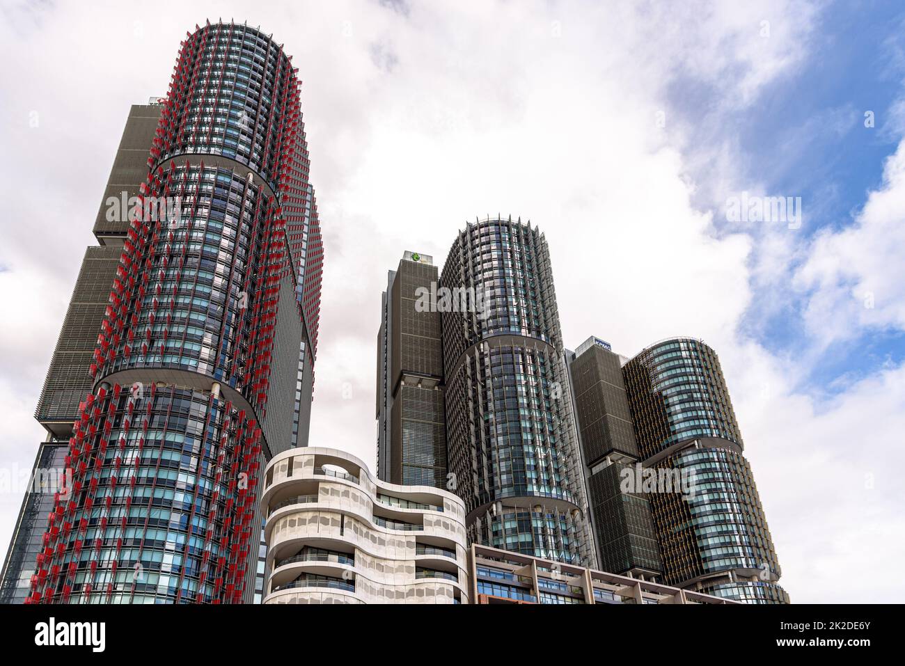 Die International Towers Sydney-Entwicklung im Barangaroo-Gebiet von Sydney, Australien Stockfoto