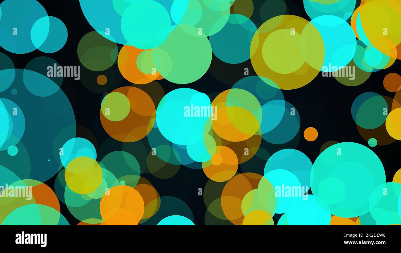 Große transparente Kreise Stockfoto