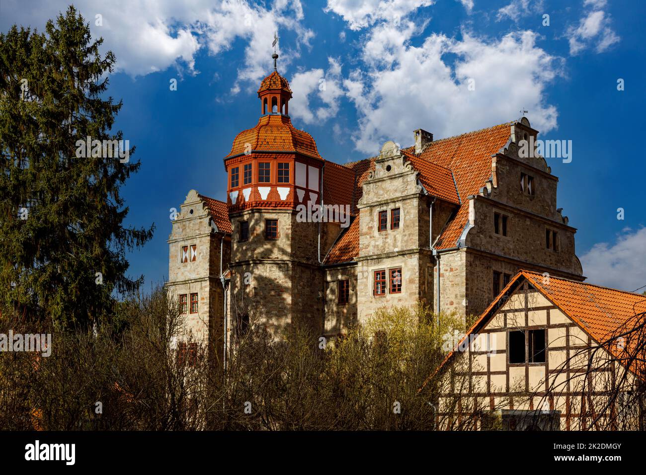 Renaissanceschloss NesselrÃ¶den in Hessen Stockfoto