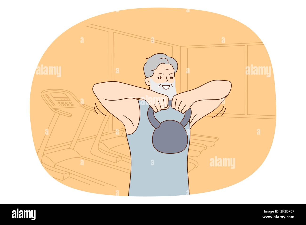Das Konzept des aktiven Lebensstils älterer Menschen Stockfoto