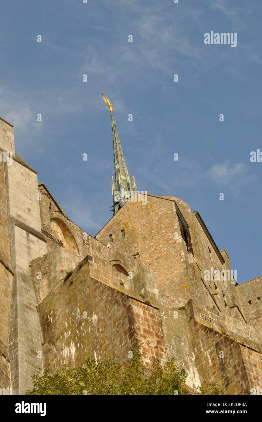Mont Saint michel architektonisches Detail Stockfoto