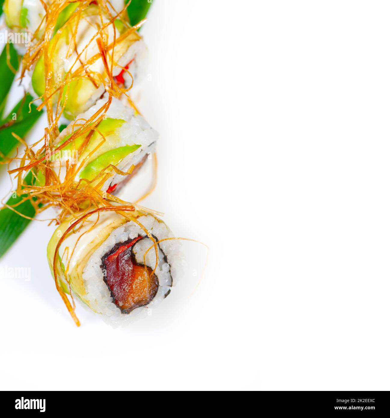 frisches Sushi Kombination Sortiment Auswahl Stockfoto