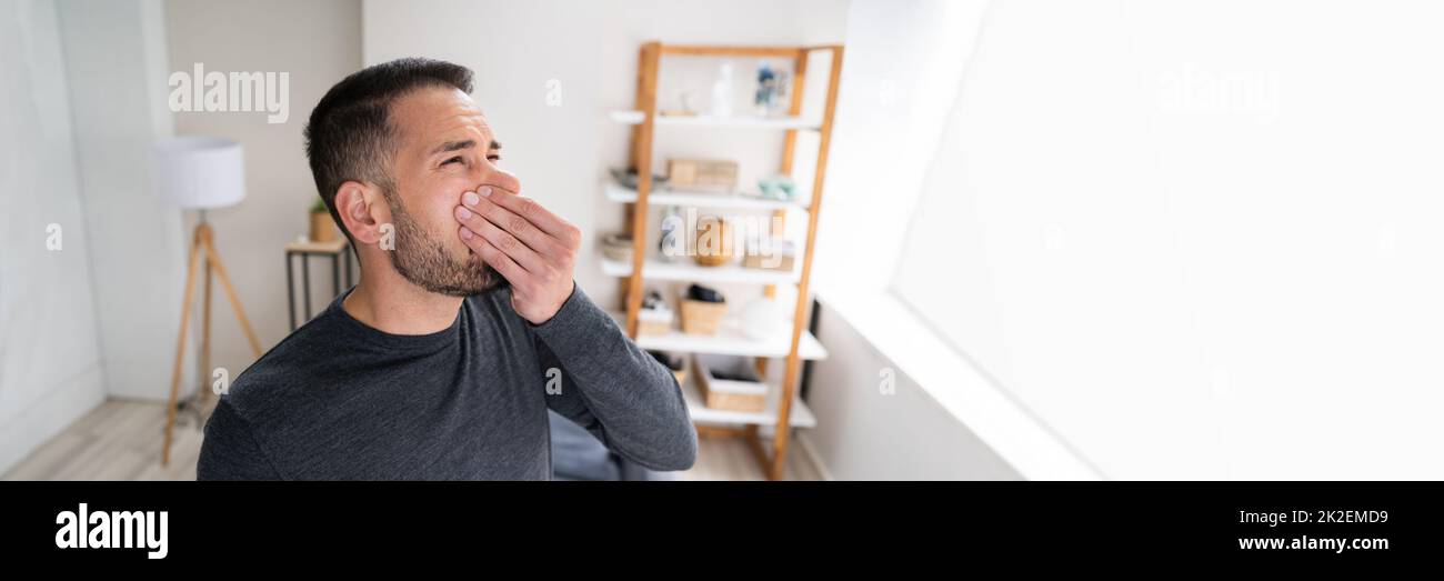 Schlechter Geruch Oder Geruch Von Der Klimaanlage Stockfoto