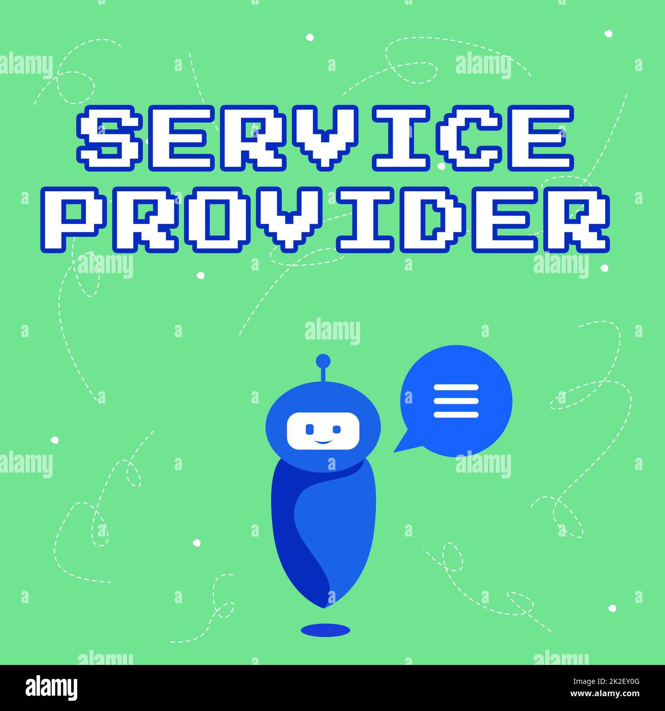 Serviceprovider für konzeptionelle Beschriftung. Konzeptfoto ein Unternehmen, das Abonnenten Zugriff auf den Internet Cute Floating Robot bietet und uns neue wunderbare Informationen in Einer Chat Cloud mitteilt. Stockfoto