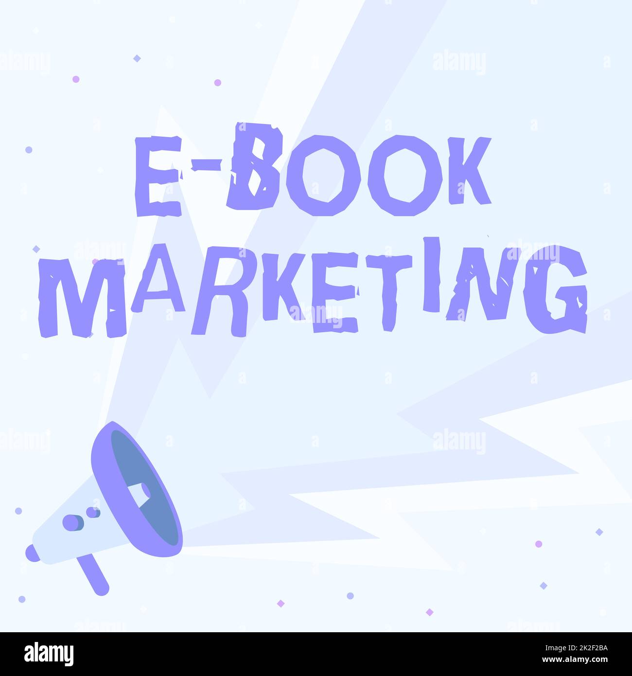 Inspiration für das E-Book-Marketing. Digitale Internet Concept-Datei, die auf jedem kompatiblen Computer verwendet werden kann Megafone-Zeichnung mit Lightning Wave Sound für eine laute Ankündigung. Stockfoto