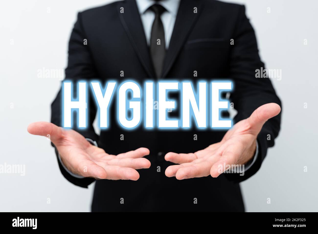 Handschrifttext Hygiene. Wort für Studium der Wissenschaft über die Einrichtung und Erhaltung der Gesundheit Vorstellung neuer Pläne und Ideen zur Demonstration des Planungsprozesses Stockfoto