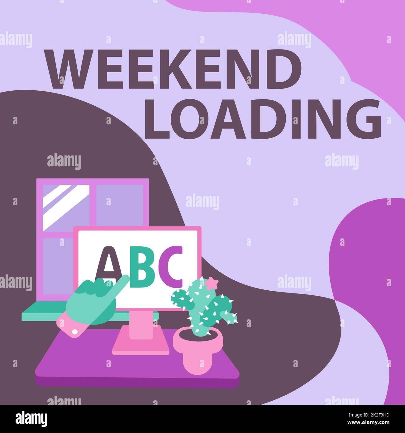 Text wird angezeigt. Geschäftsidee Hand zeigt Briefe zeigen Web-Browser-Bildschirm mit Kaktus auf der Seite. Stockfoto