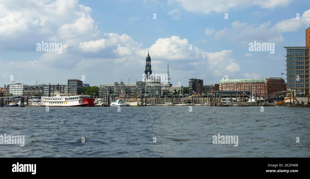Hamburg Norderelbe Stockfoto
