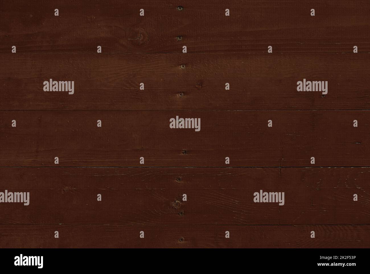 Braun lackierte Holzbohlen Hintergrund Stockfoto