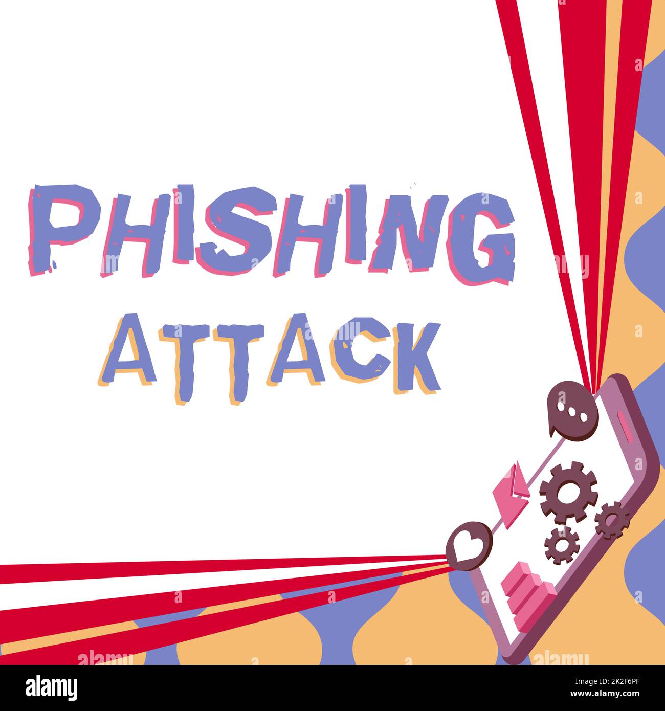 Phishing-Angriff mit handgeschriebenem Text. Geschäftsansatz Versuch, sensible und vertrauliche Informationen zu erhalten Mobile Zeichnung positive Kommentare und gute Sprachblasen Stockfoto