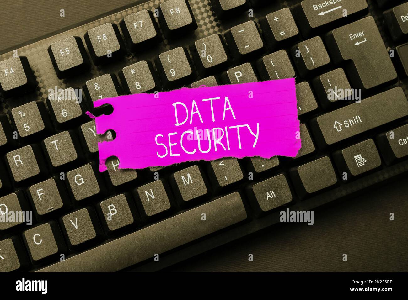 Datensicherheit für Handschrift. Unternehmensübersicht Schutz wichtiger persönlicher Daten vor unbefugtem Zugriff Abstract Online-Registrierung durch Eingabe persönlicher Daten Stockfoto