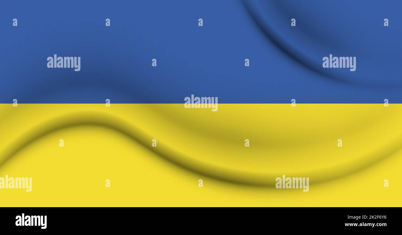 Ukraine Nationalflagge in genauen Proportionen - Vektor Stockfoto