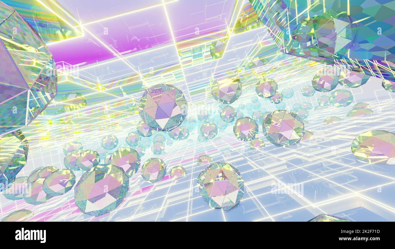 Holographische Geometrie Stockfoto