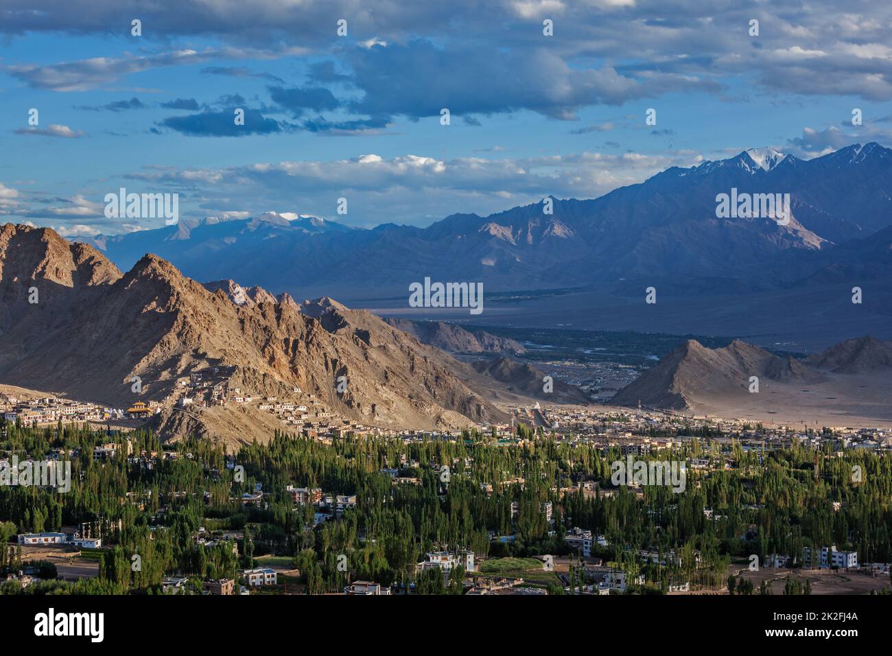 Blick auf Leh, Indien Stockfoto