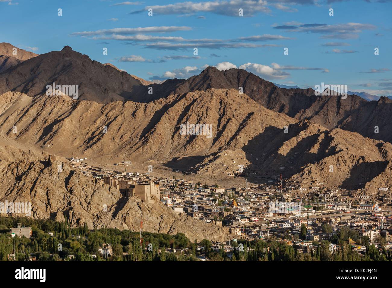 Blick auf Leh, Indien Stockfoto