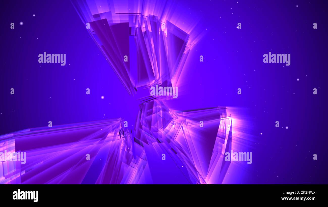 3D Illustration von Neon glühen radioaktiven Zeichen Stockfoto