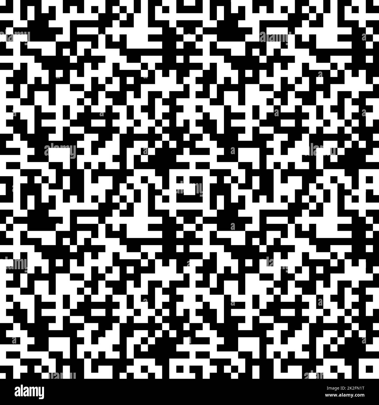 Nahtloses QR-Muster Stockfoto