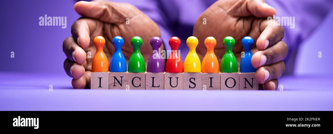 LGBT-Farben für Inclusive Diversity Stockfoto