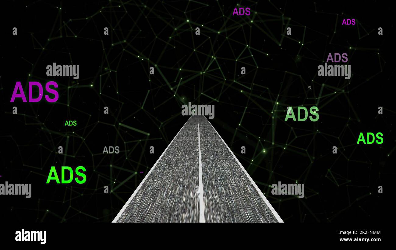 Der Weg in die Welt der Adds Stockfoto