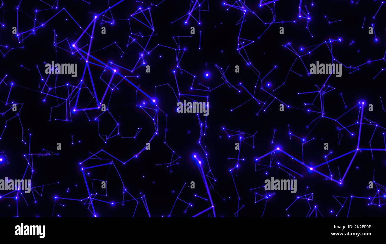 Abstract Plexus Technology Science And Engineering Stockfoto