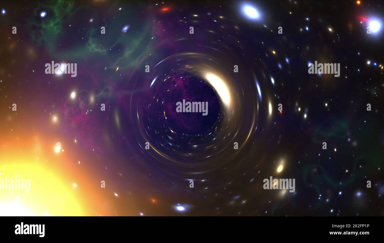 Big Bang In Space Die Geburt Des Universums Stockfoto