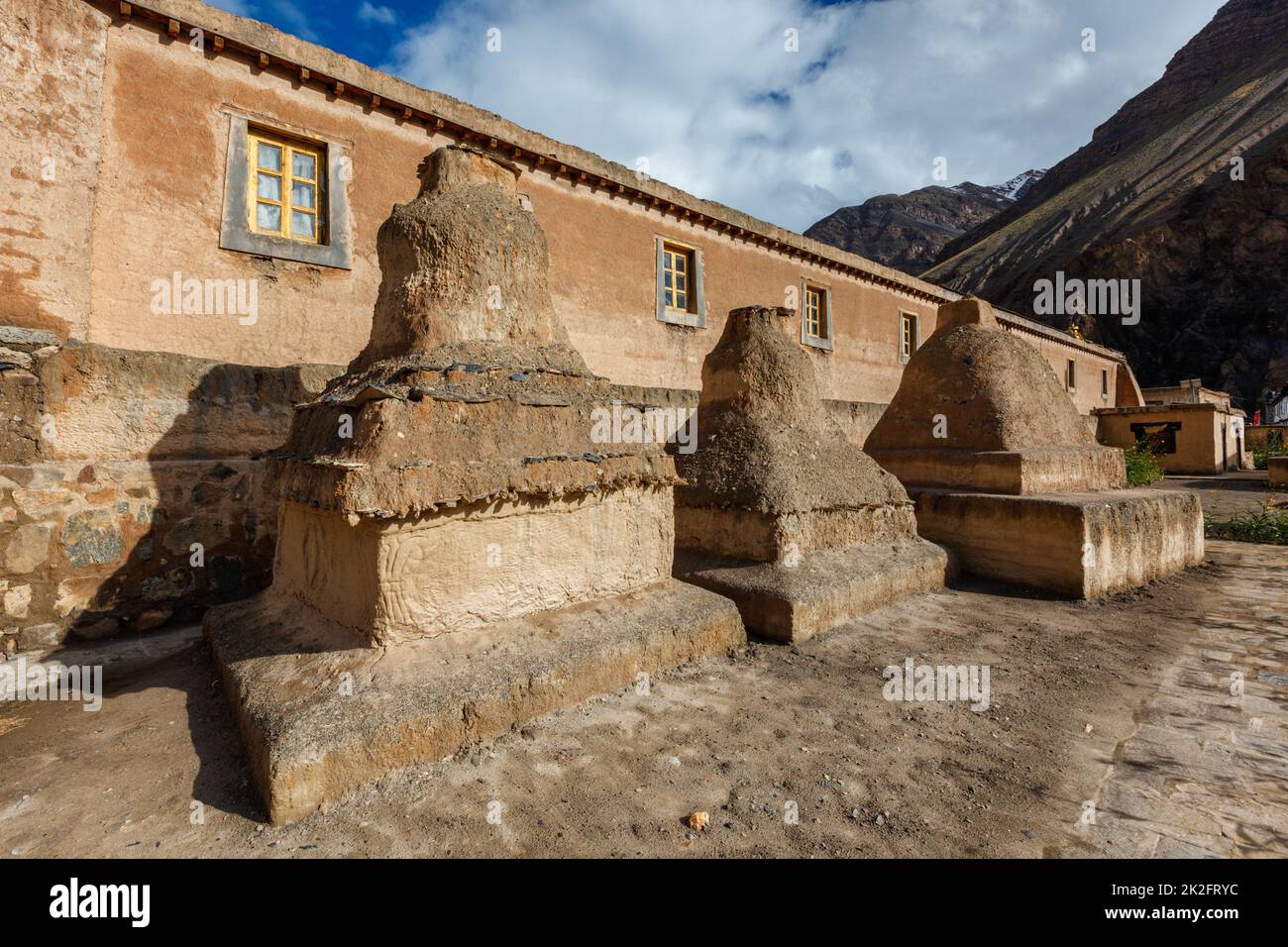 Tabo Kloster in Tabo Dorf, Spiti Valley, Himachal Pradesh, Indien Stockfoto