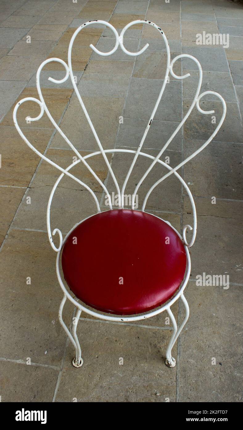 Stuhl in Form eines Pfauens Stockfoto