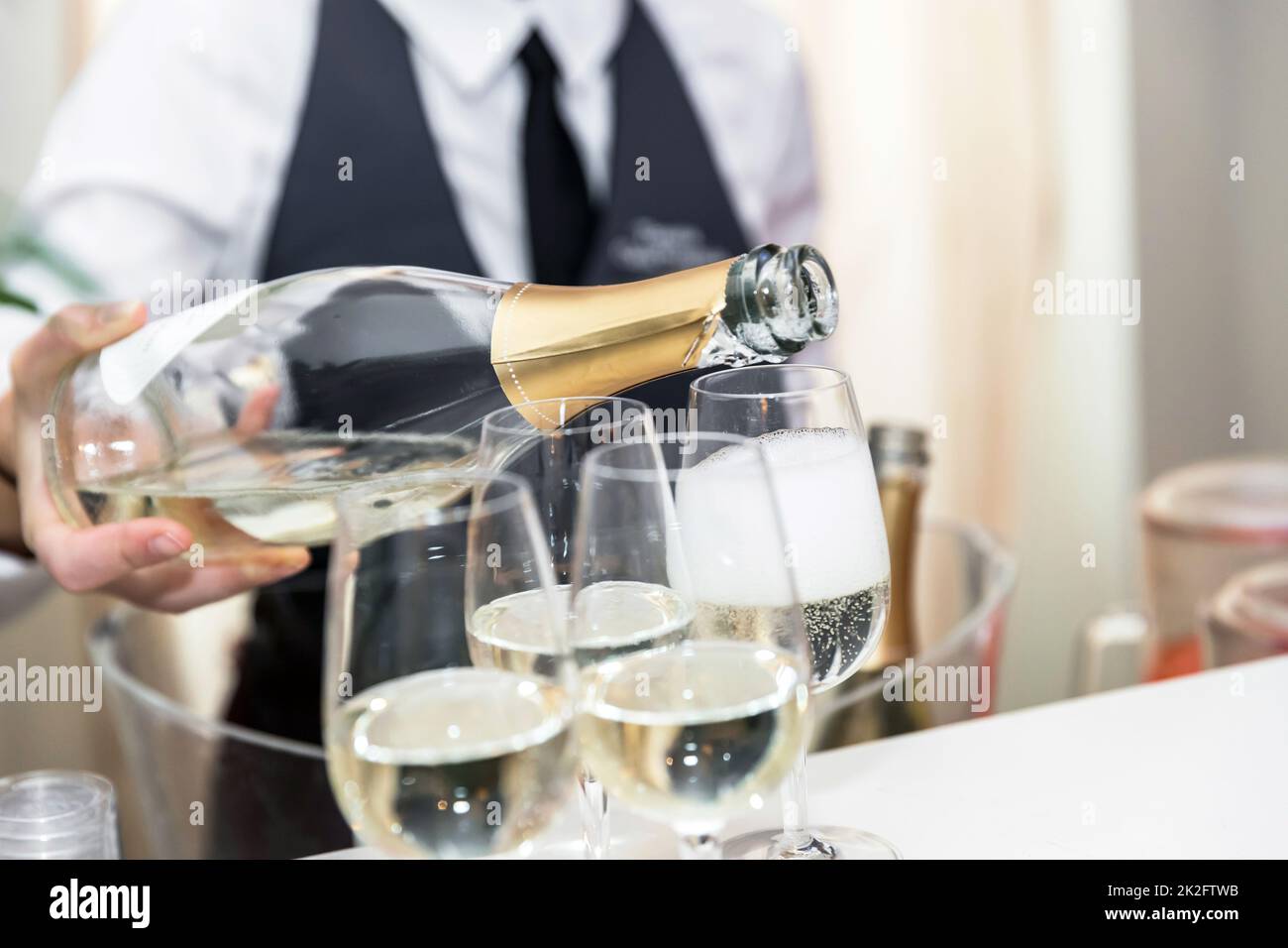 Hochzeit catering Stockfoto