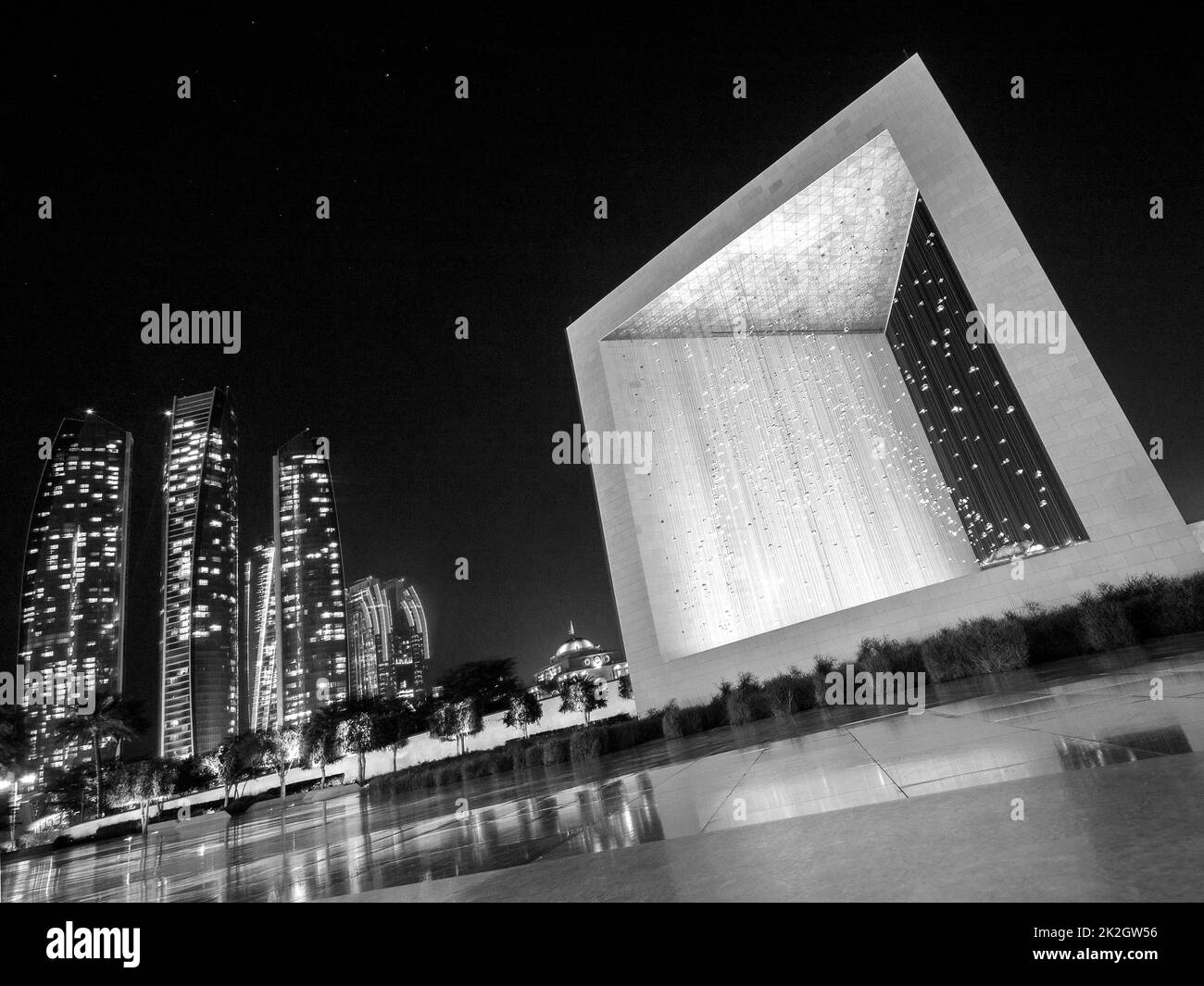 Abu Dhabi, Vereinigte Arabische Emirate - Das Gründerdenkmal Stockfoto