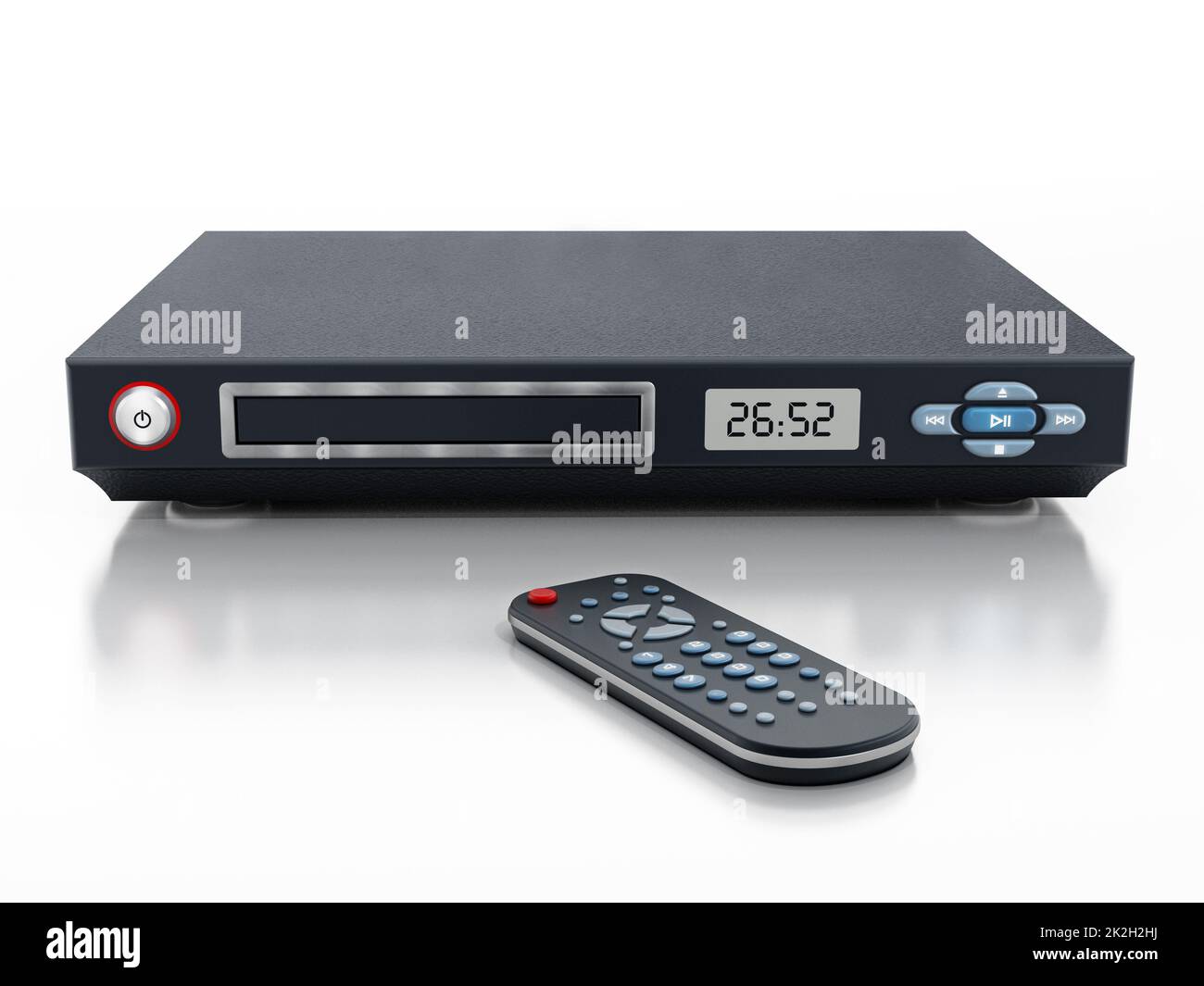 Blu-ray-Player mit geschlossenem Disc-Fach Stockfoto