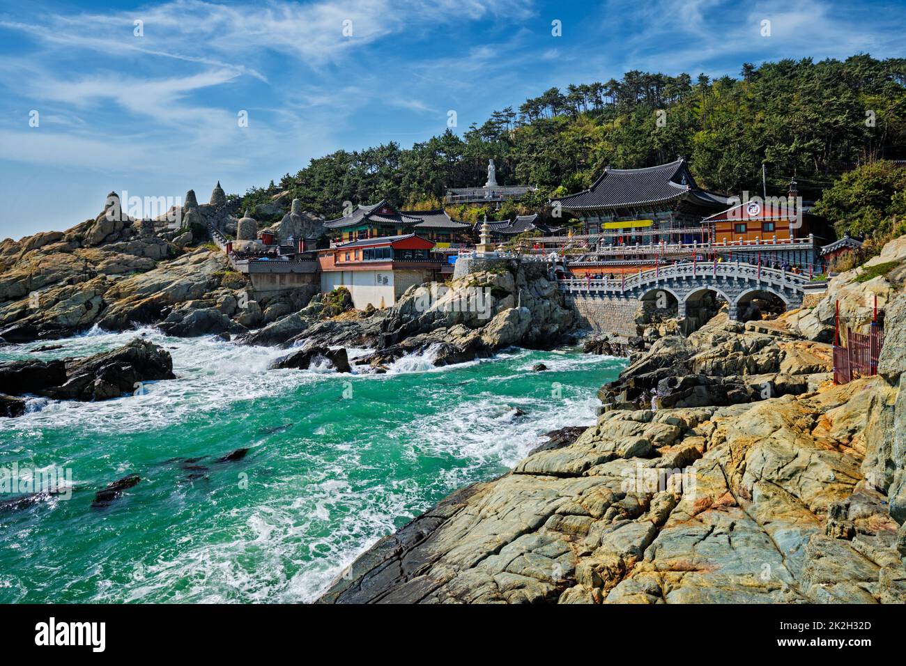 Haedong Yonggungsa Tempel. Busan, Südkorea Stockfoto