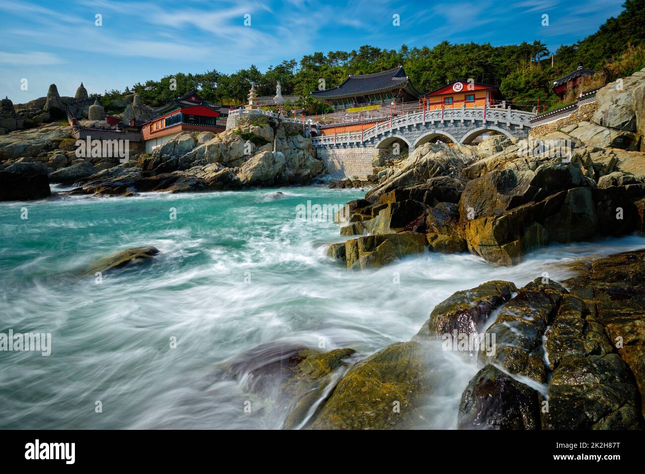 Haedong Yonggungsa Tempel. Busan, Südkorea Stockfoto