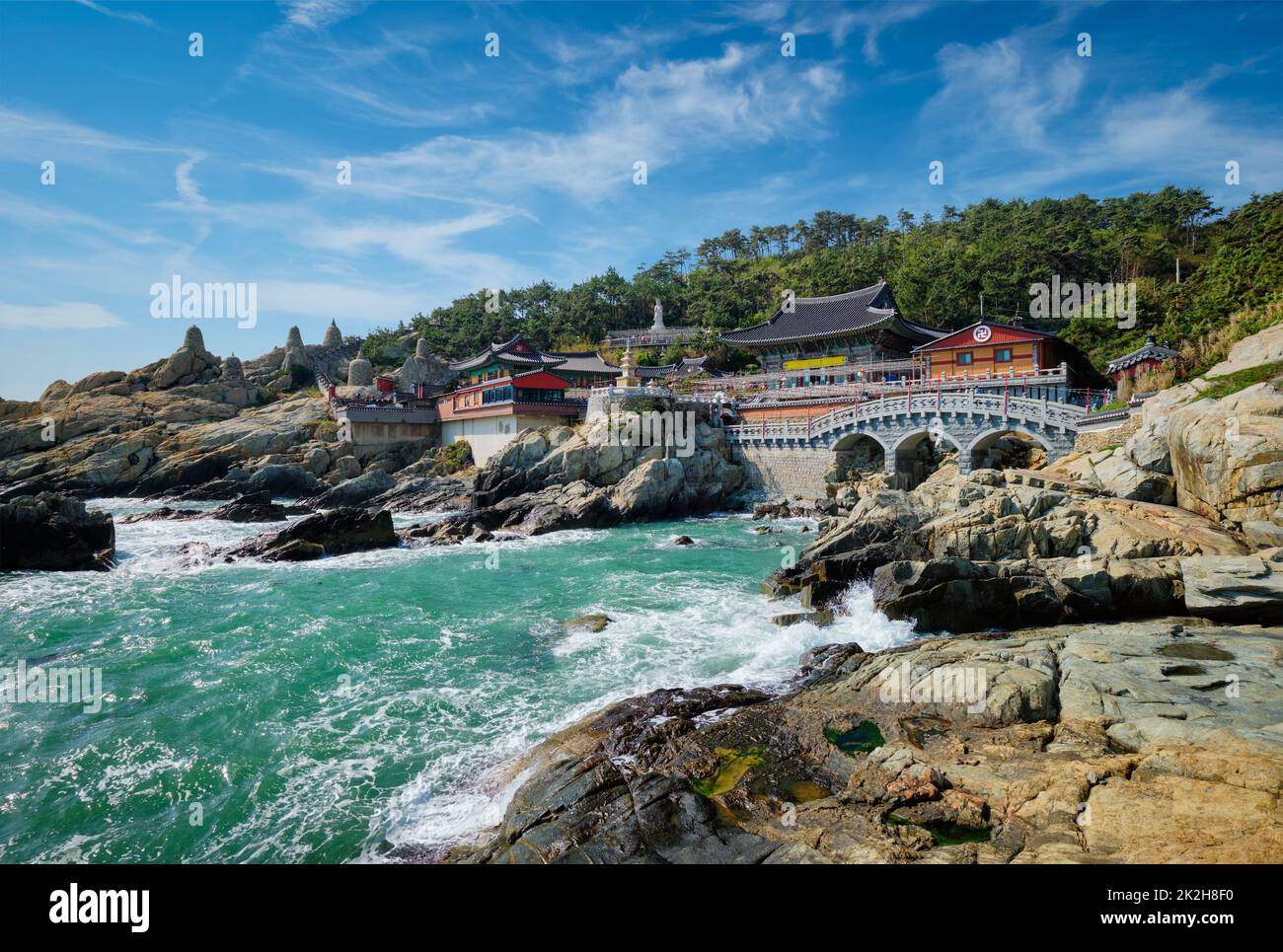 Haedong Yonggungsa Tempel. Busan, Südkorea Stockfoto