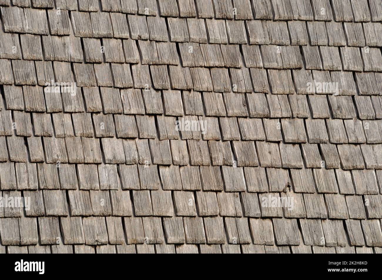 Mont Saint michel architektonisches Holzdach Stockfoto