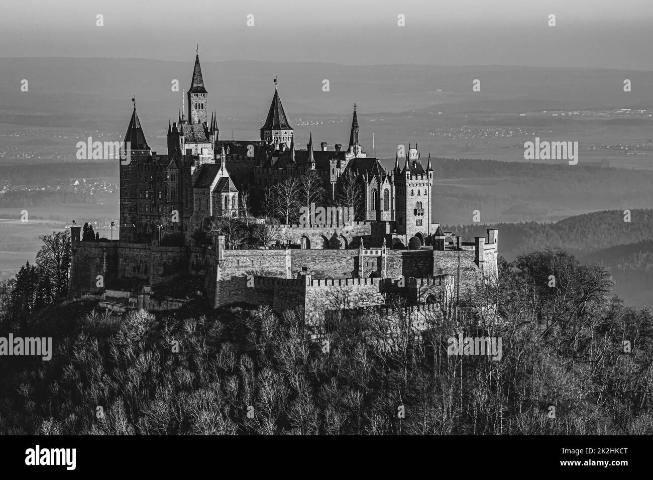 Die Burg Hohenzollern in Deutschland Stockfoto
