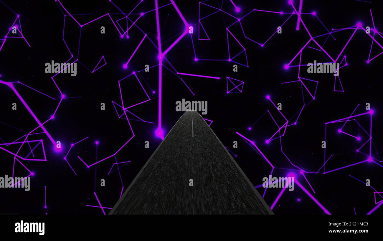 Fahrt durch die Welt der Technikwissenschaften und -Technik Stockfoto