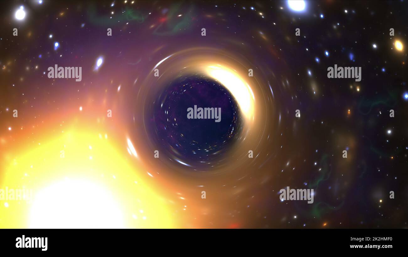 Big Bang In Space Die Geburt Des Universums Stockfoto
