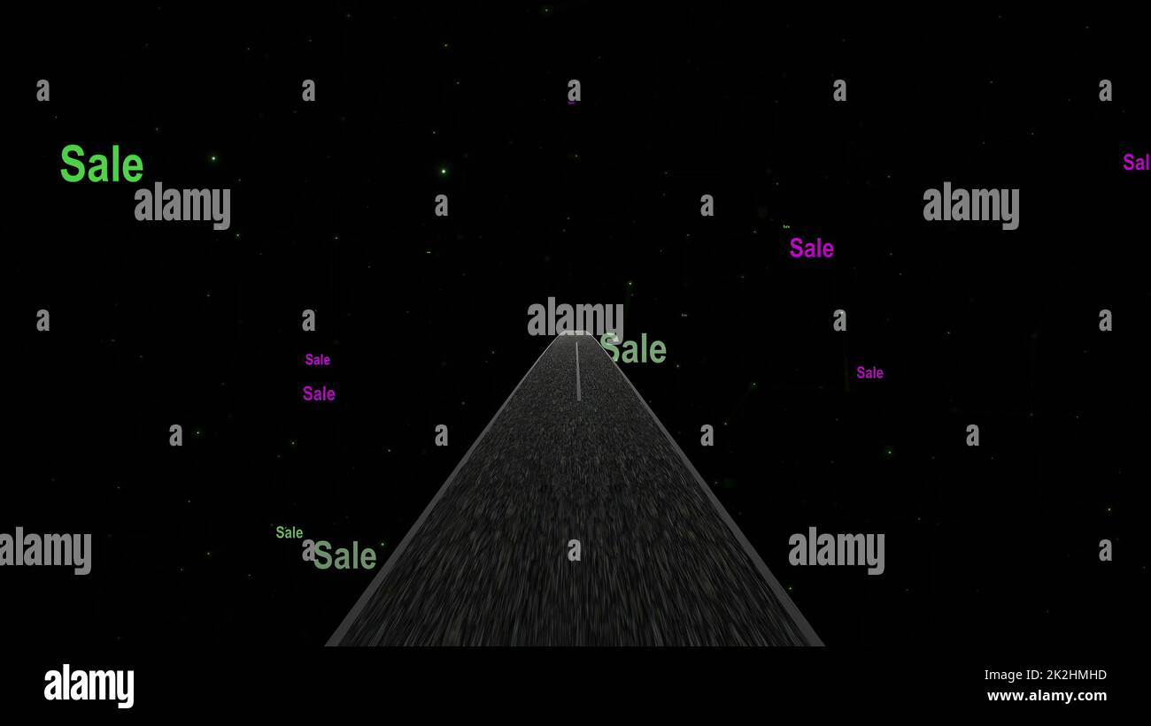 Die Welt der Verkäufe im Internet durchziehen Stockfoto