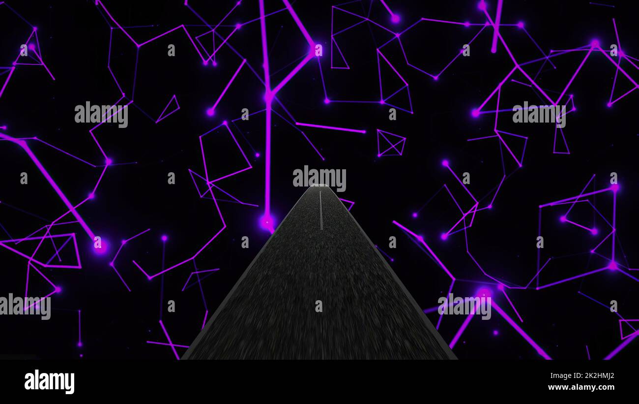 Fahrt durch die Welt der Technikwissenschaften und -Technik Stockfoto