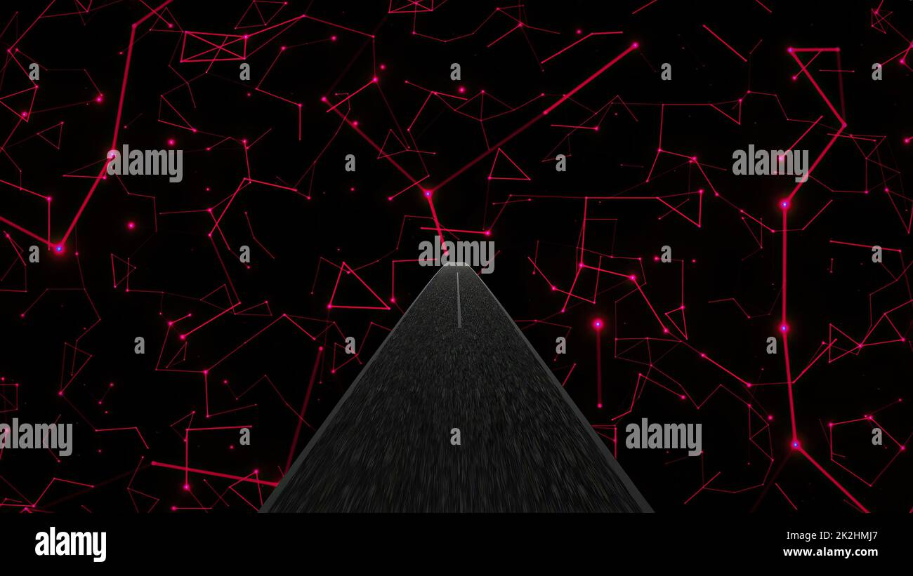 Fahrt durch die Welt der Technikwissenschaften und -Technik Stockfoto