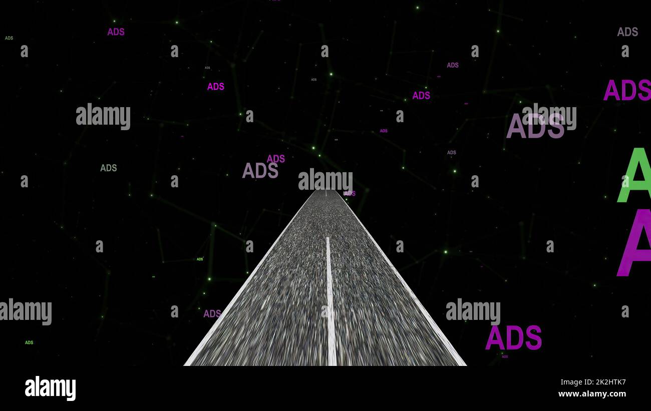 Der Weg in die Welt der Adds Stockfoto