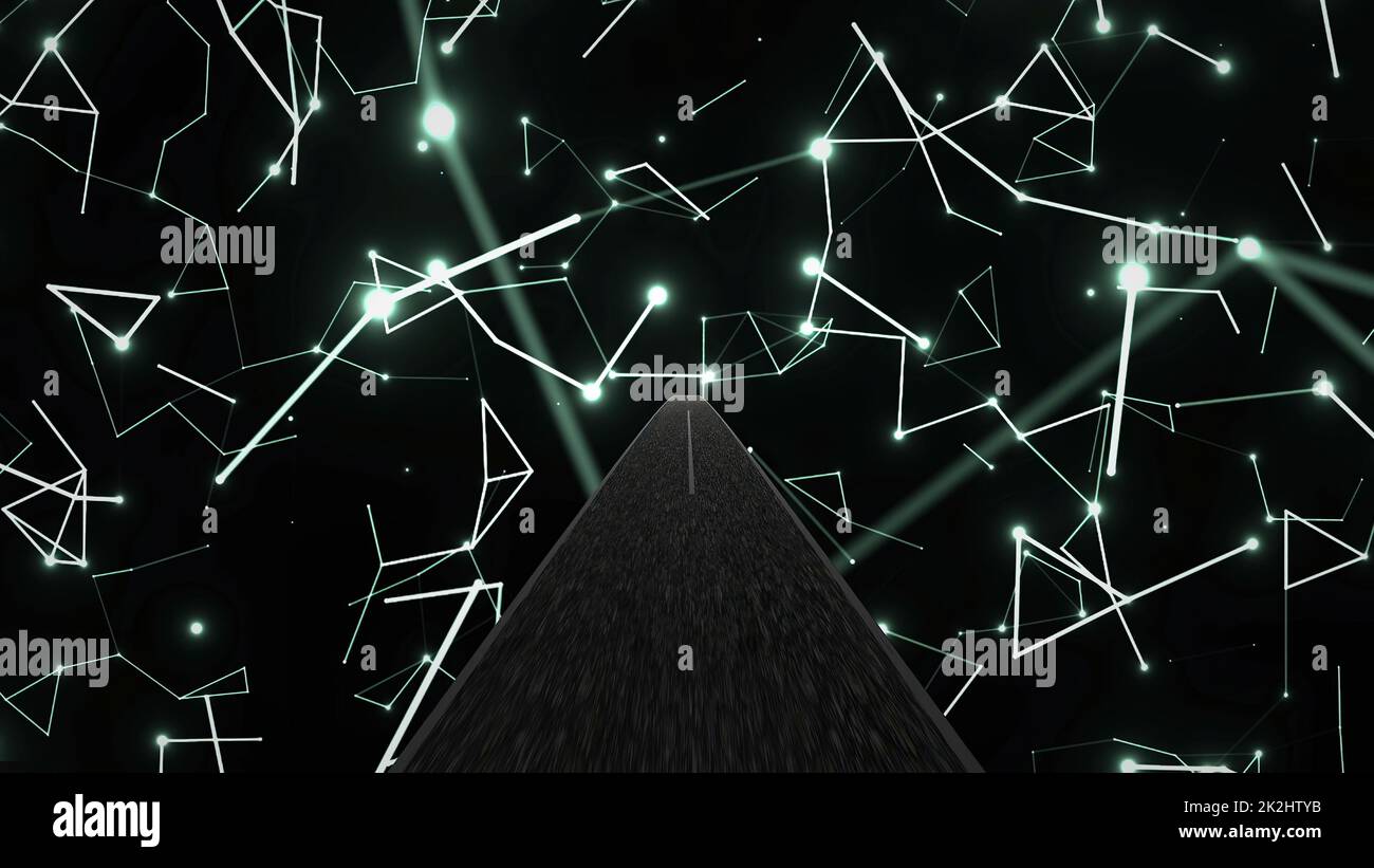 Fahrt durch die Welt der Technikwissenschaften und -Technik Stockfoto