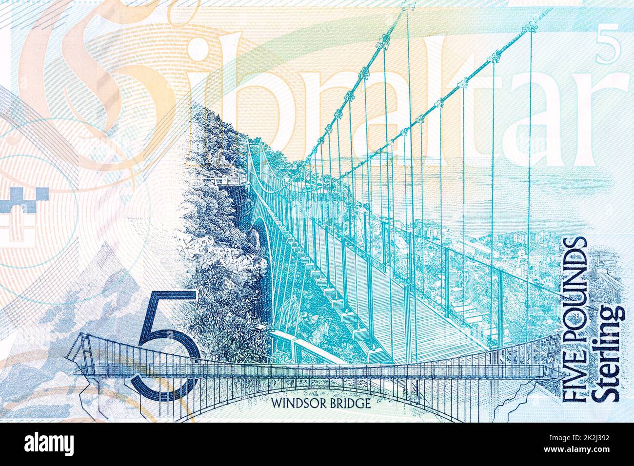 Windsor Bridge aus Gibraltar Money Stockfoto